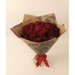 Bouquet of red roses Elegy