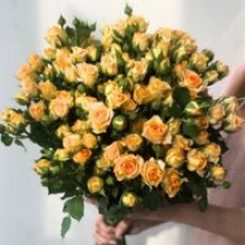 Bouquets of bush roses