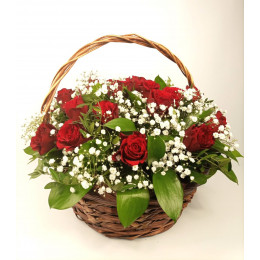 Basket with flowers Velvet