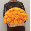 Basket of 51 orange roses